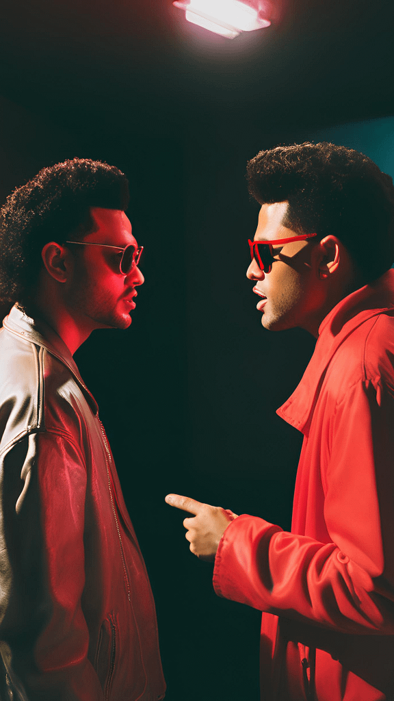 After Hours Media Hub, weeknd, a guy working on laptop in his dark room, dark room, business work, AI picture, AI working picture, digital work, media, digital marketing, website development, video advertisement, after hours